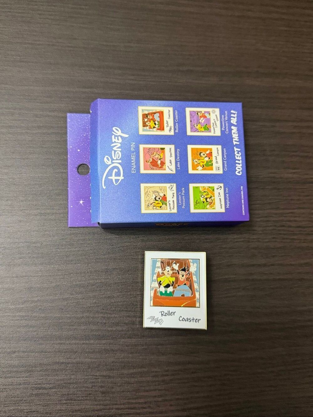 Disney A Goofy Movie Blind Box Polaroid Picture Enamel Pin - Roller Coaster